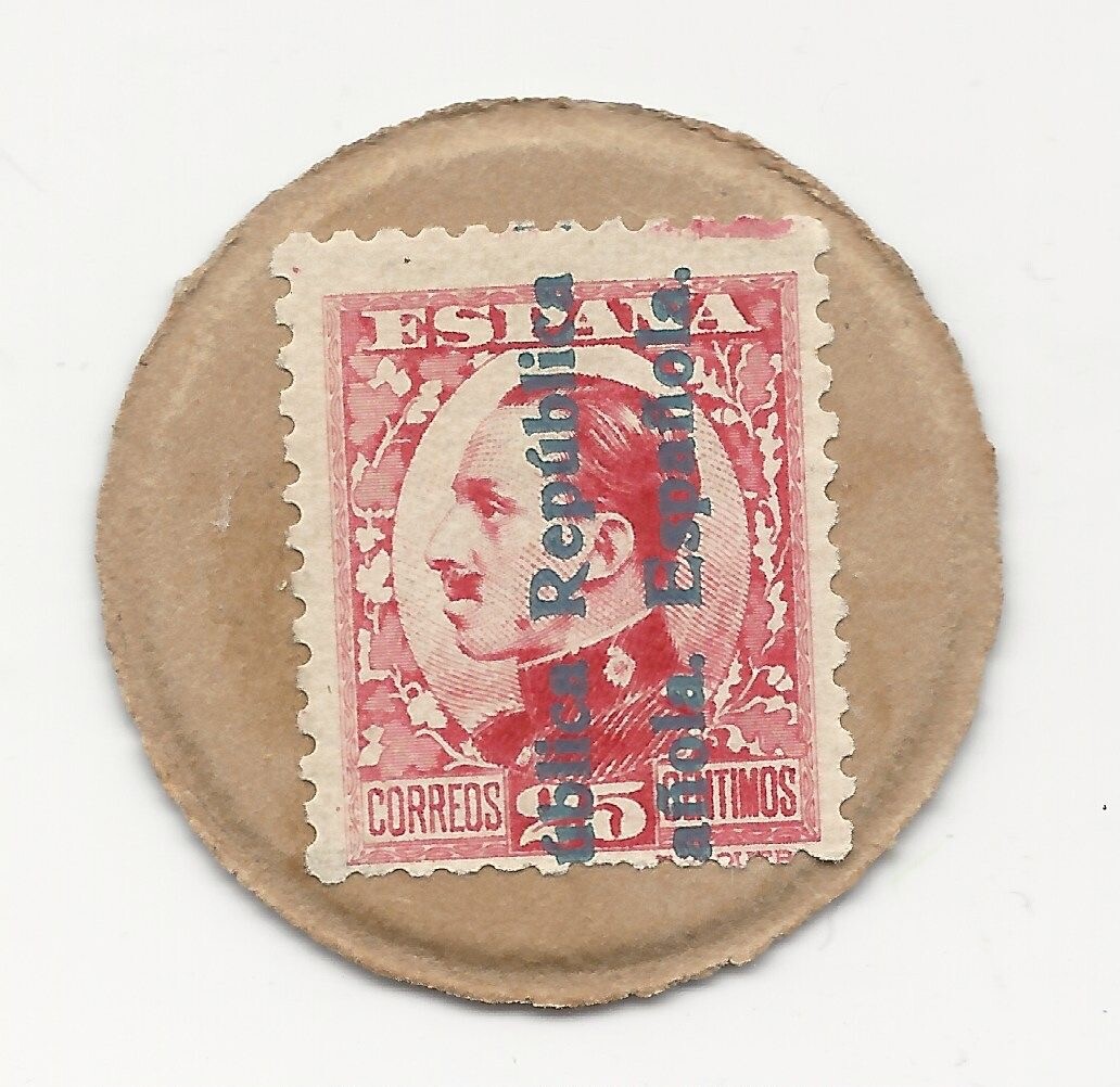 Spain España 25 Centimos  ND 1938 Pick 96 NL King Portrait Unc