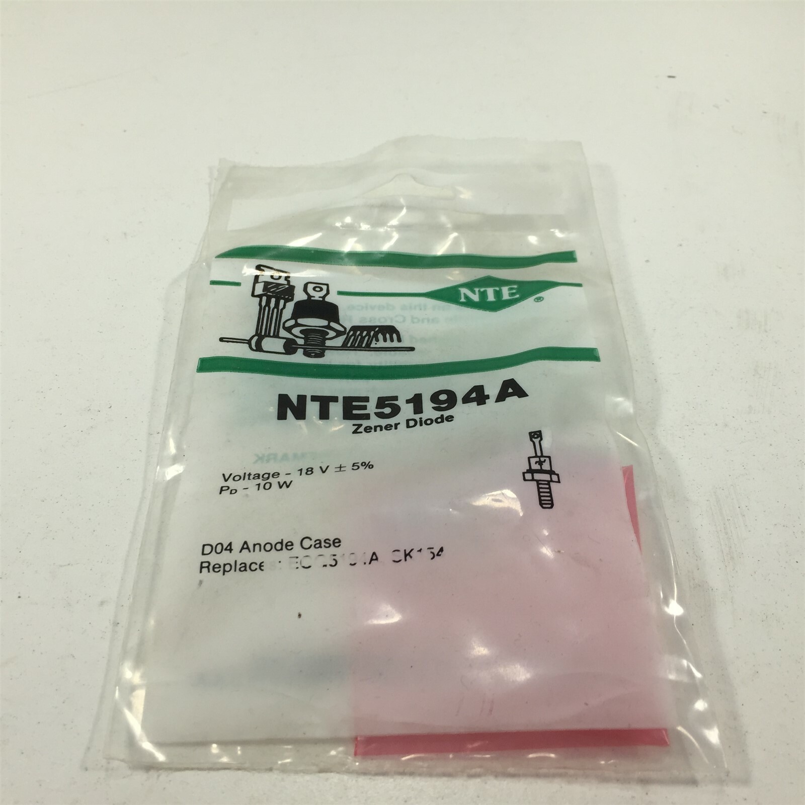 (1) NTE NTE5194A Zener Diode, 10 Watt