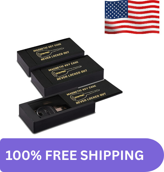 3x Hide A Key Magnetic Key Holder Key Box Car A Key Master Lock Key Holder HIDE