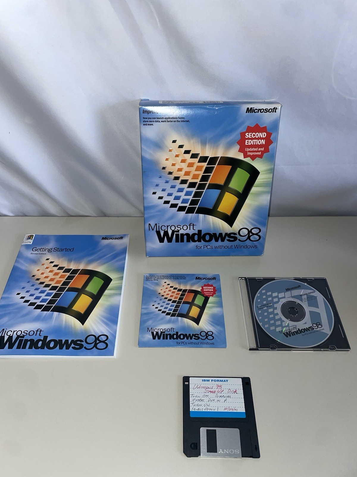 MICROSOFT WINDOWS 98 SECOND EDITION FULL OPERATING SYSTEM WIN 98 SE=RETAIL BOX=