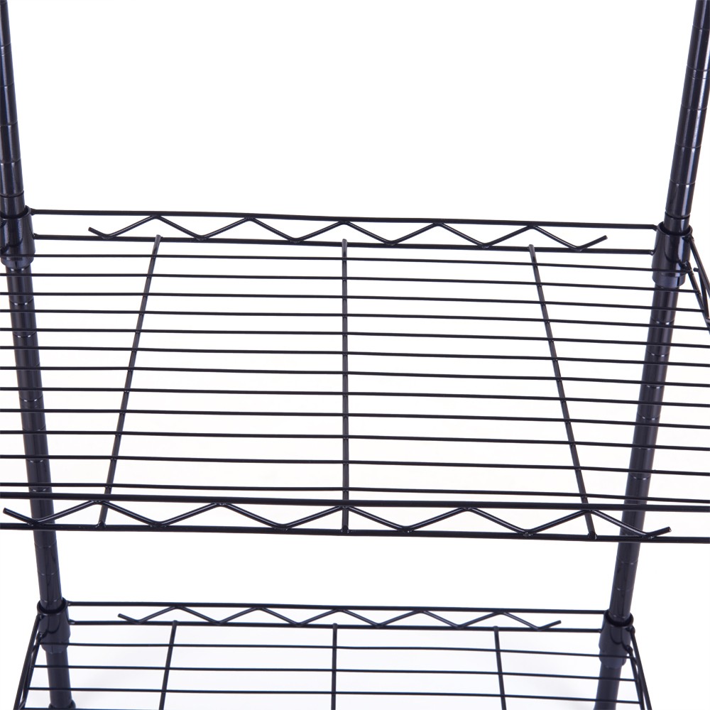 4-Tier Wire Shelving Unit Metal Storage Rack