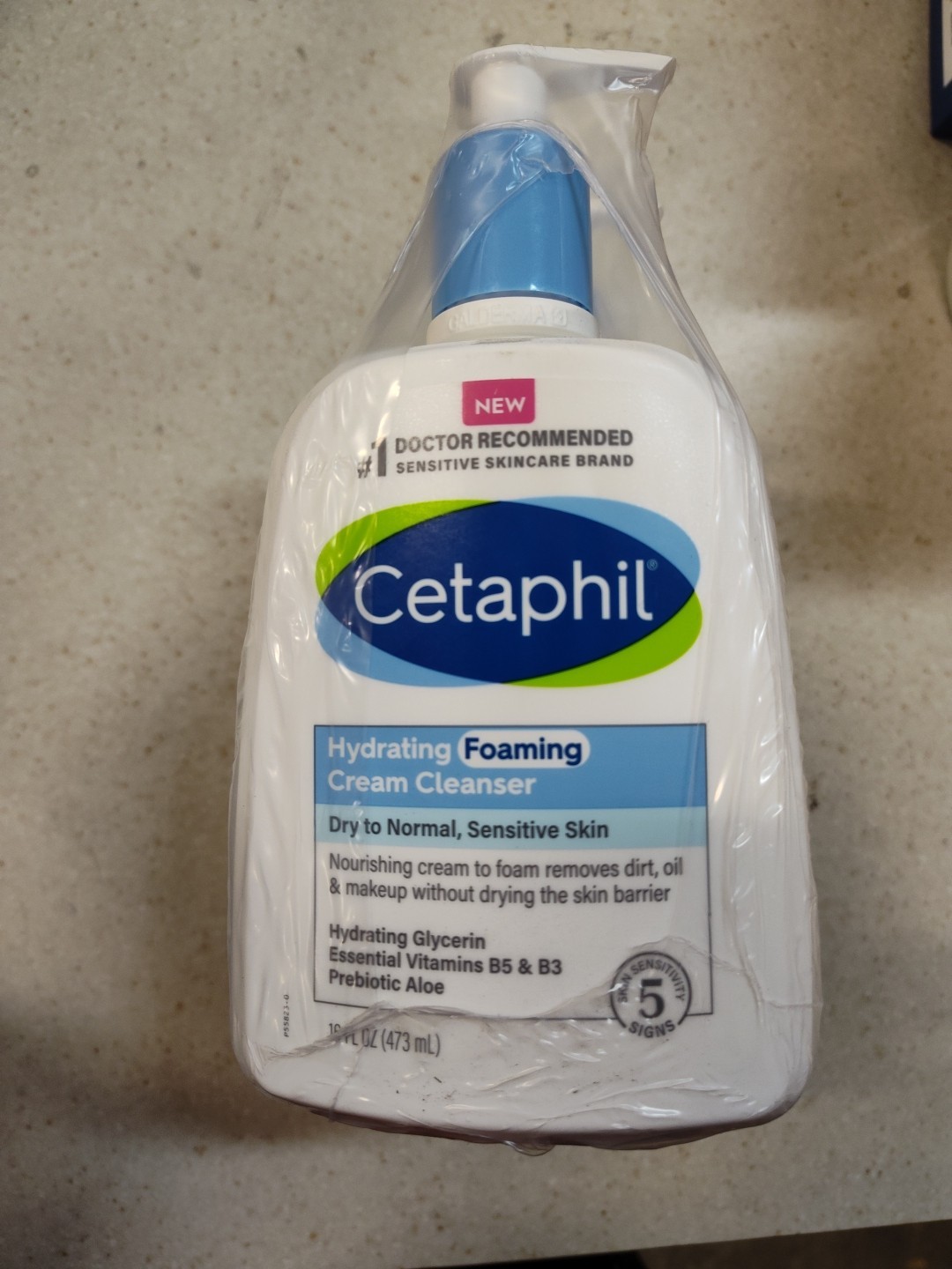 Pack of 3 - Cetaphil Hydrating Foaming Cream Cleanser | 16 fl oz