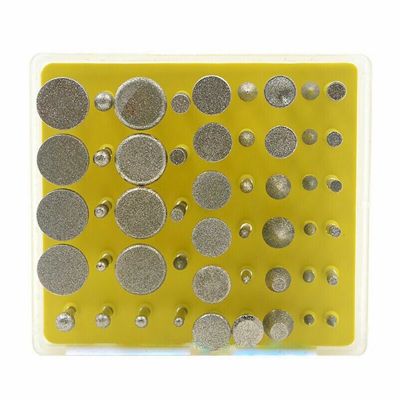 Diamond Coated Grinding Grinder Head Glass Burr Bits for Rotary Tools 50Pcs/Set
