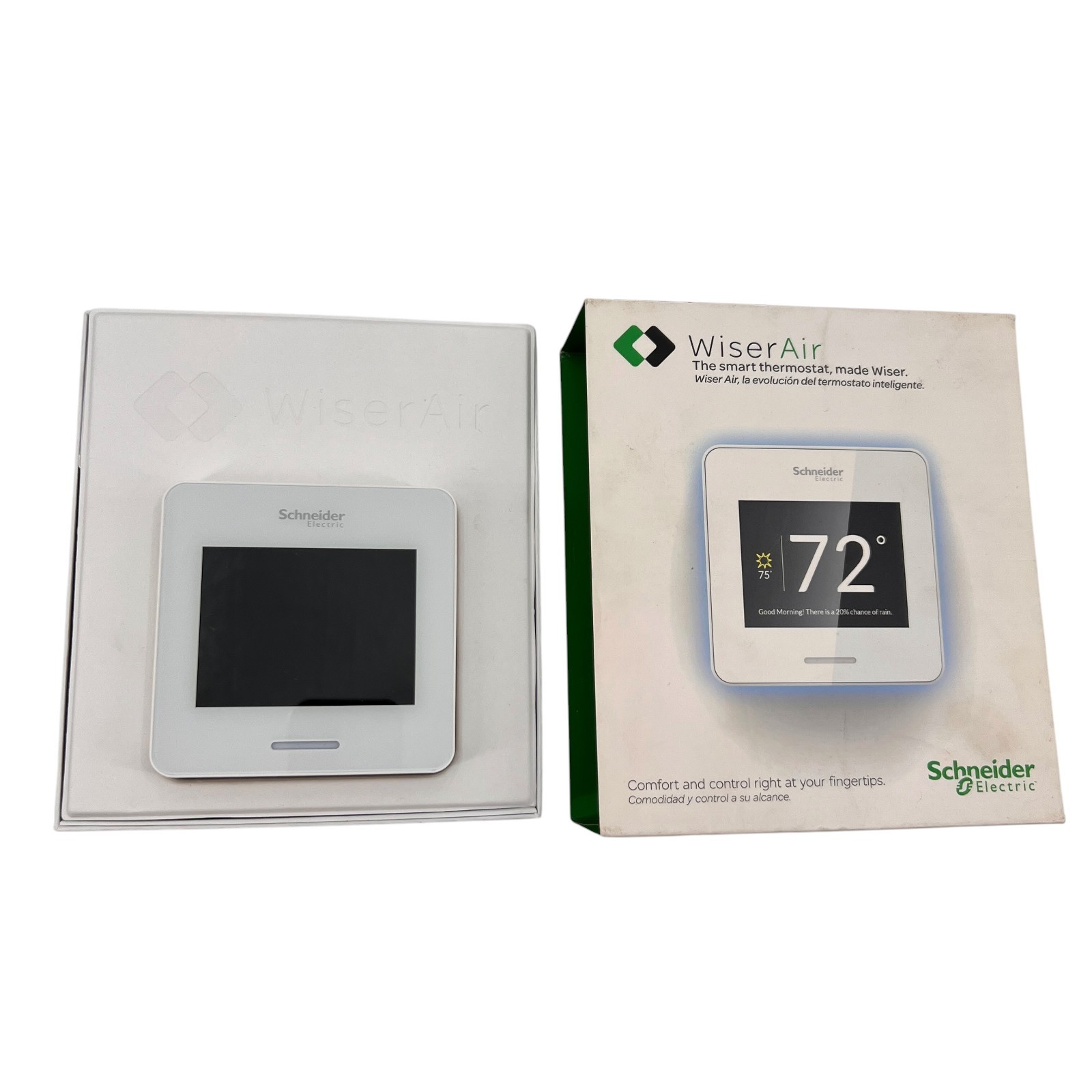 Schneider Electric Wiser Air Smart Thermostat Programmable White WISERAIR10WHTUS