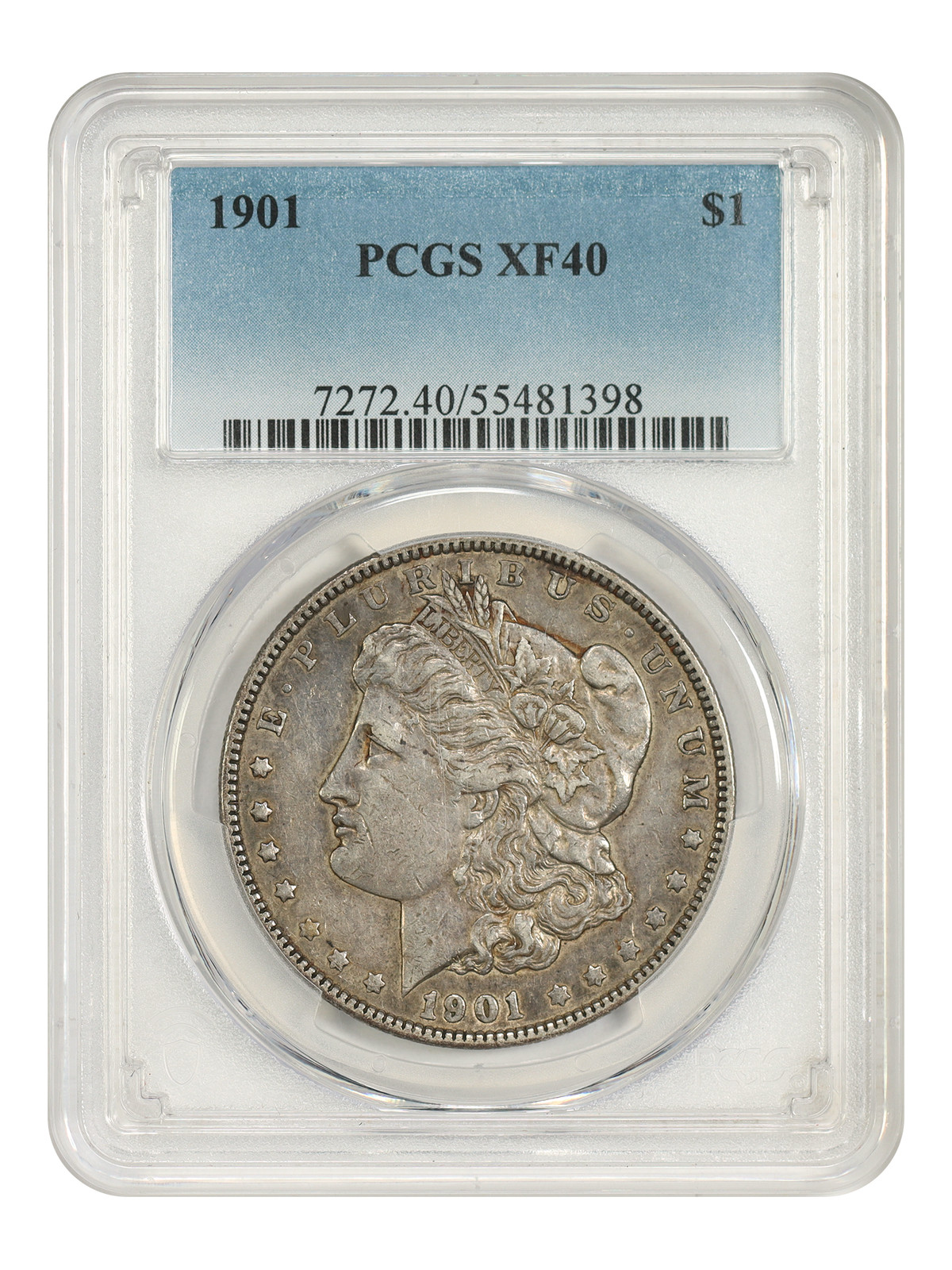 1901 $1 PCGS XF40 - Morgan Dollar - Scarce Date