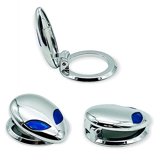 CB 2-Pack Push Start Button Cover, Cool Metal Decoration Protective Interior
