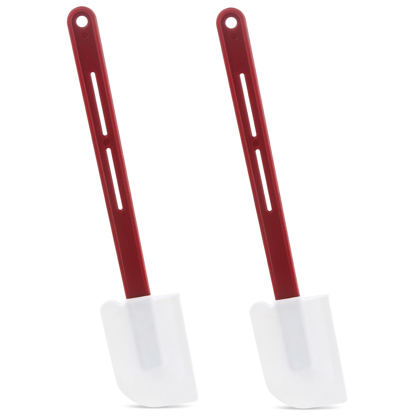 Commercial Silicone Baking Spatula Set of 2, 16-Inch 2 in L (16-Inch), White
