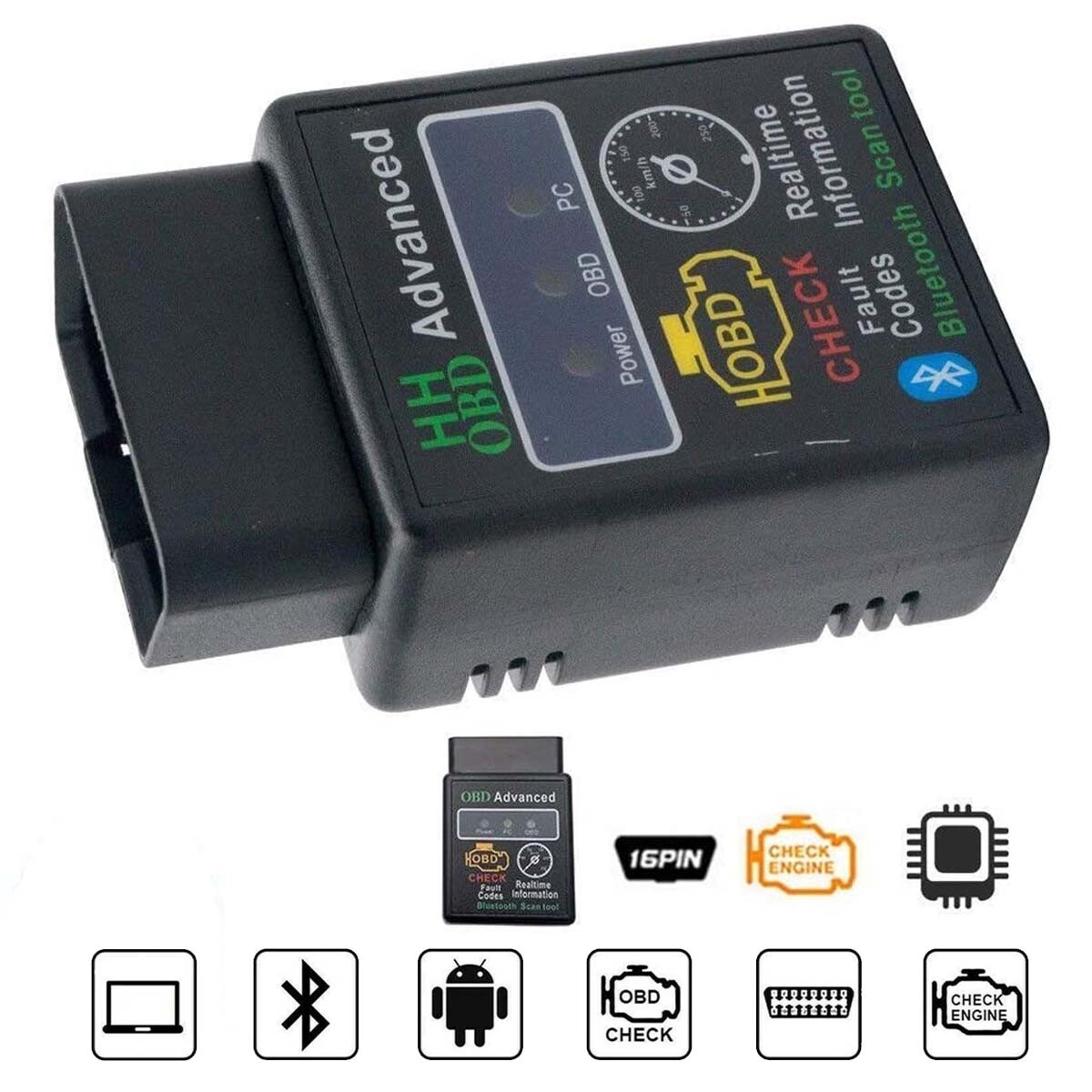 Bluetooth OBD2 Scanner HH OBD Advanced 327 V1.5 ELM