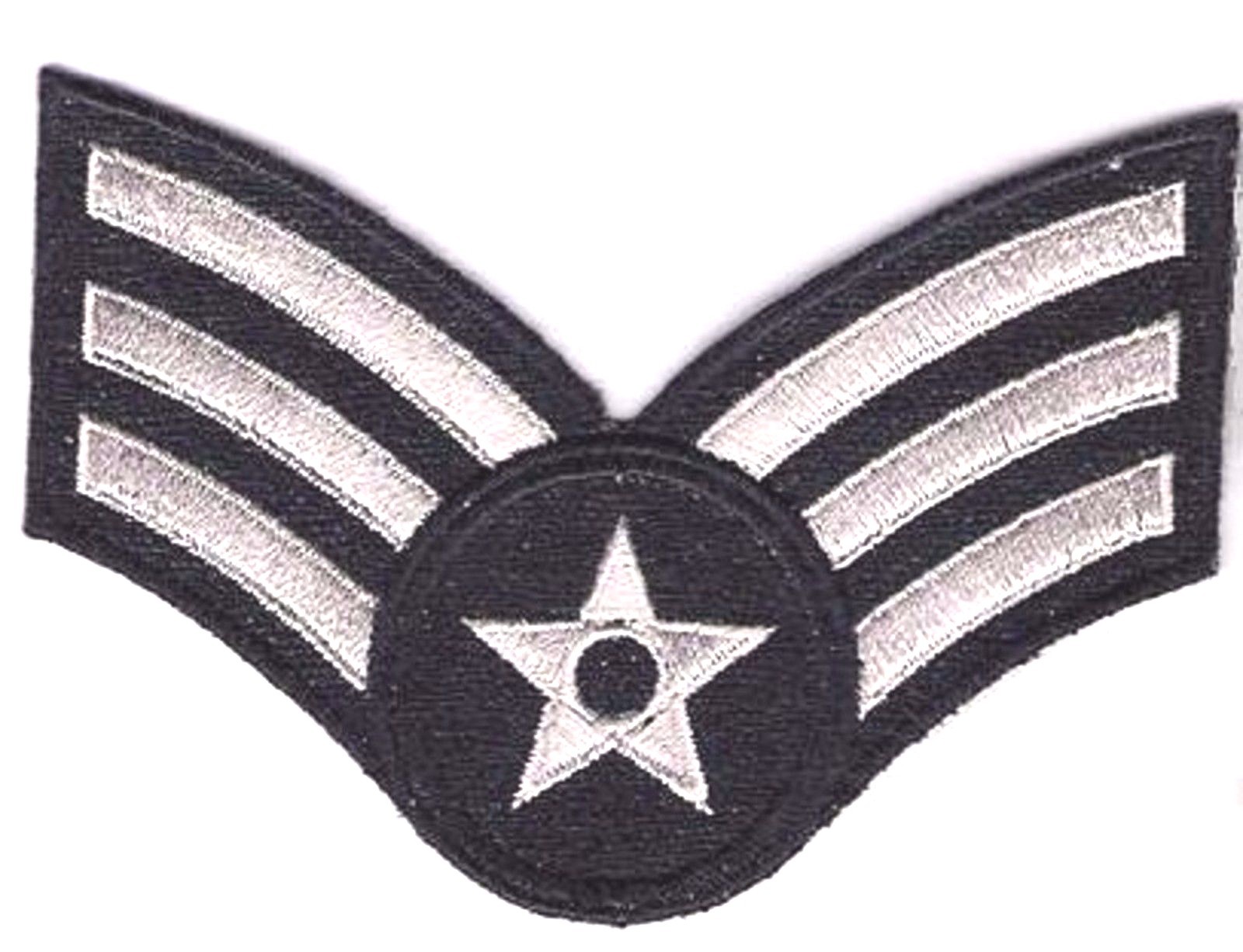 US AIR FORCES SENIOR AIRMAN SHOULDER SLEEVE CHEVRON RANK INSIGNIA PATCH