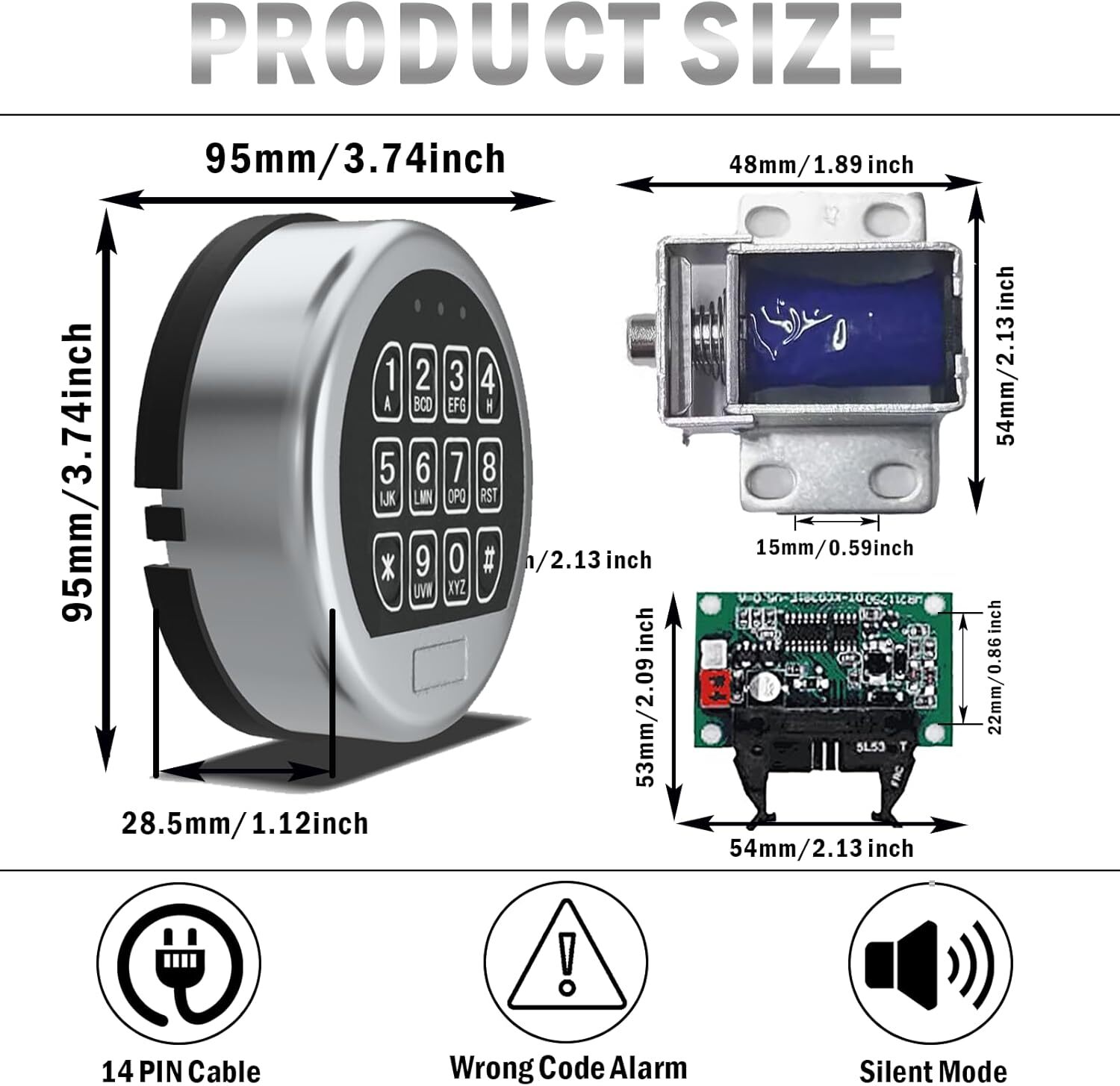 Gun Safe Lock Replacement With Solenoid Lock Safe Electronic Lock