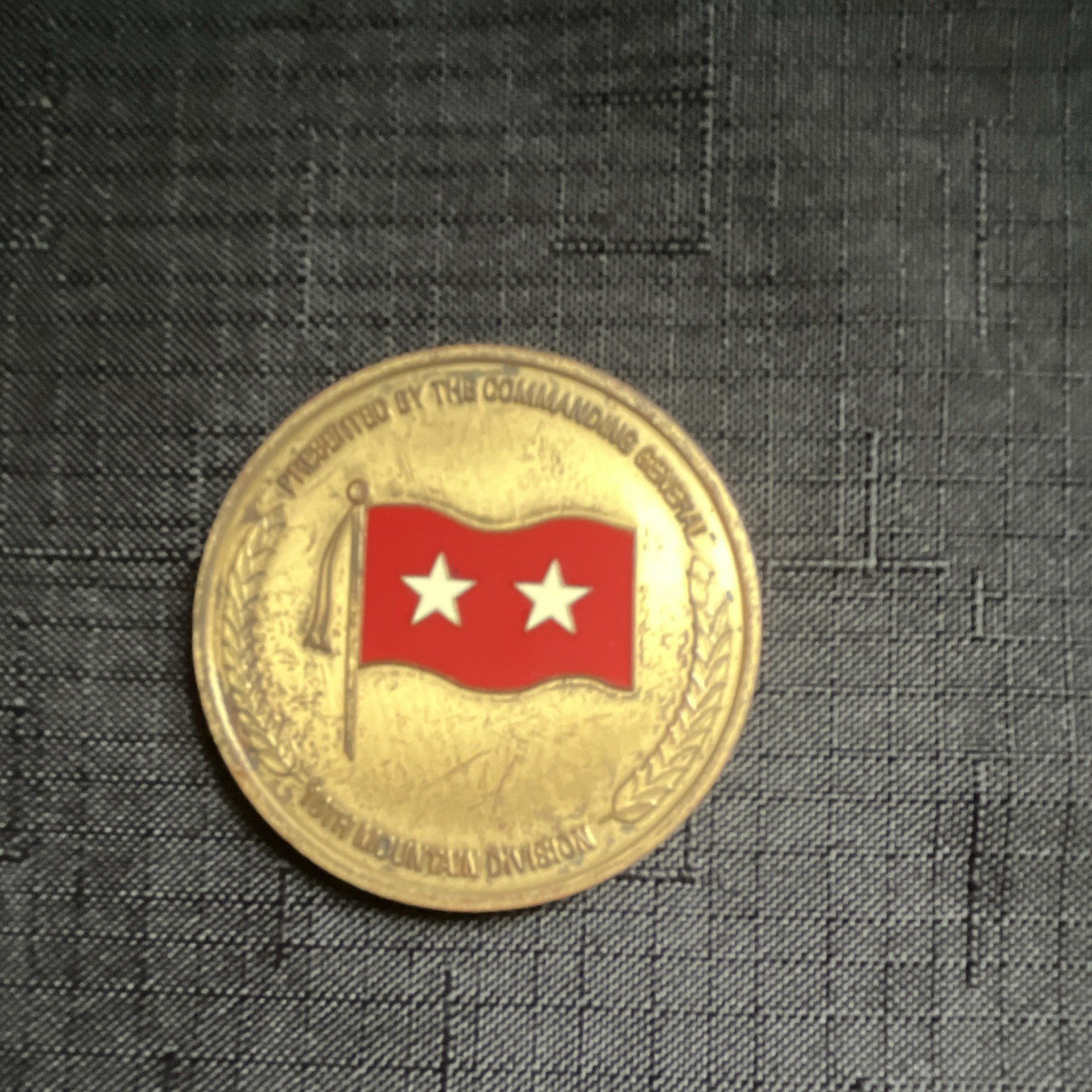 10th Mountain Light Infantry Military Challenge Coin from Commanding General