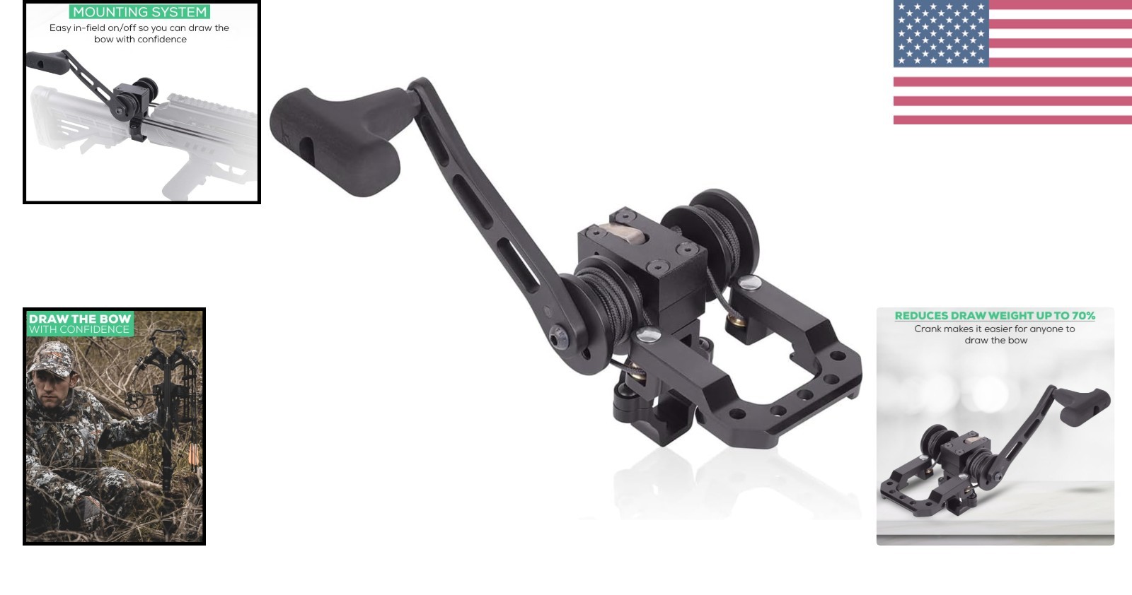 Crossbow Crank: 70% Weight Reduction & Quick Mount for Seamless Cocking