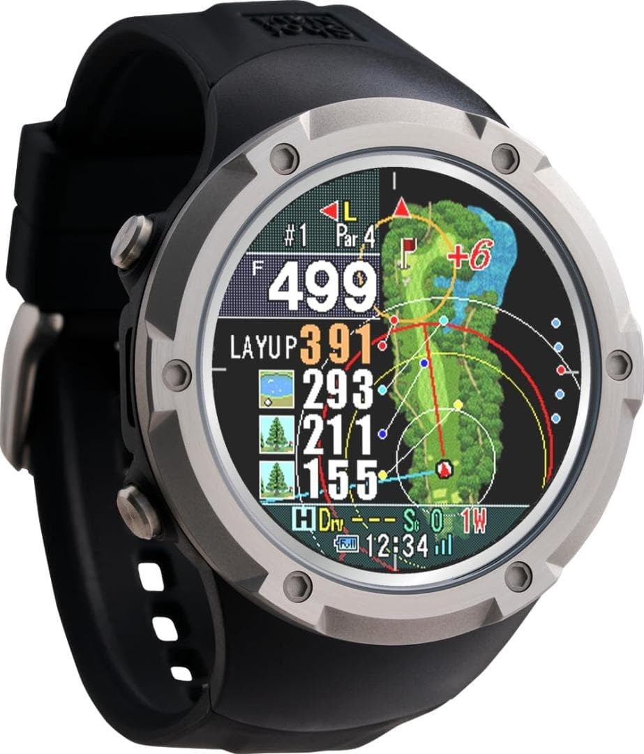 ShotNavi Evolve α Golf GPS Watch Bluetooth 1.4" Used