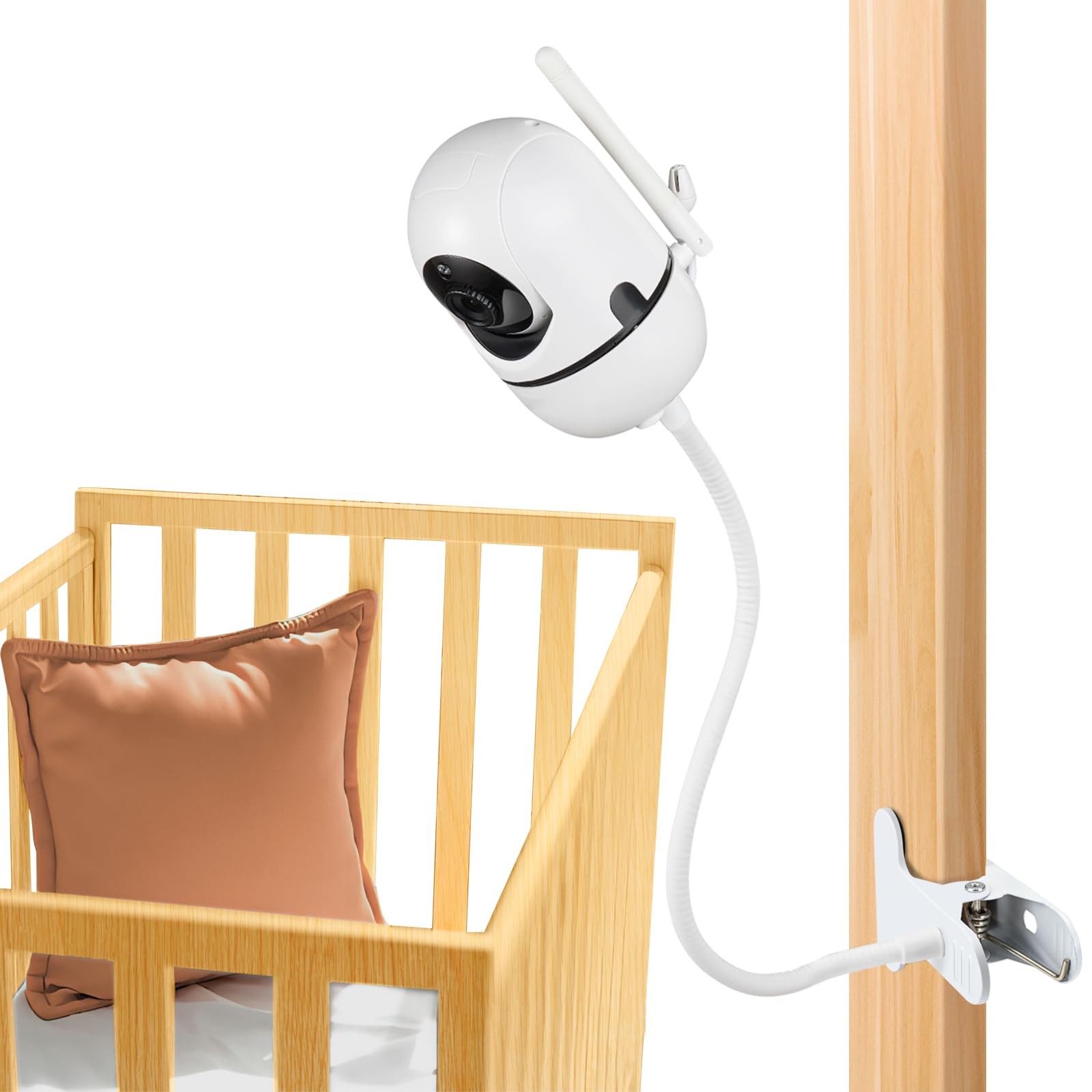 Flexible Baby Monitor Mount for HelloBaby White