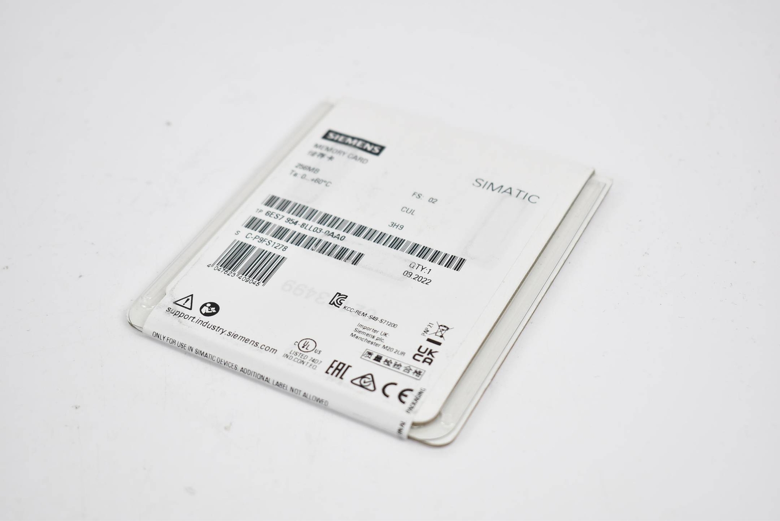 Siemens Simatic S7 MC 256MB 6ES7 954-8LL03-0AA0 ( 6ES7954-8LL03-0AA0 ) E02