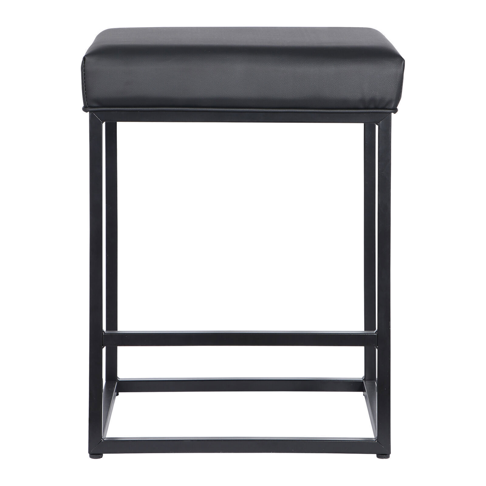 Set of 4 for Kitchen Counter Backless Modern Square Barstools Support 330 LBS
