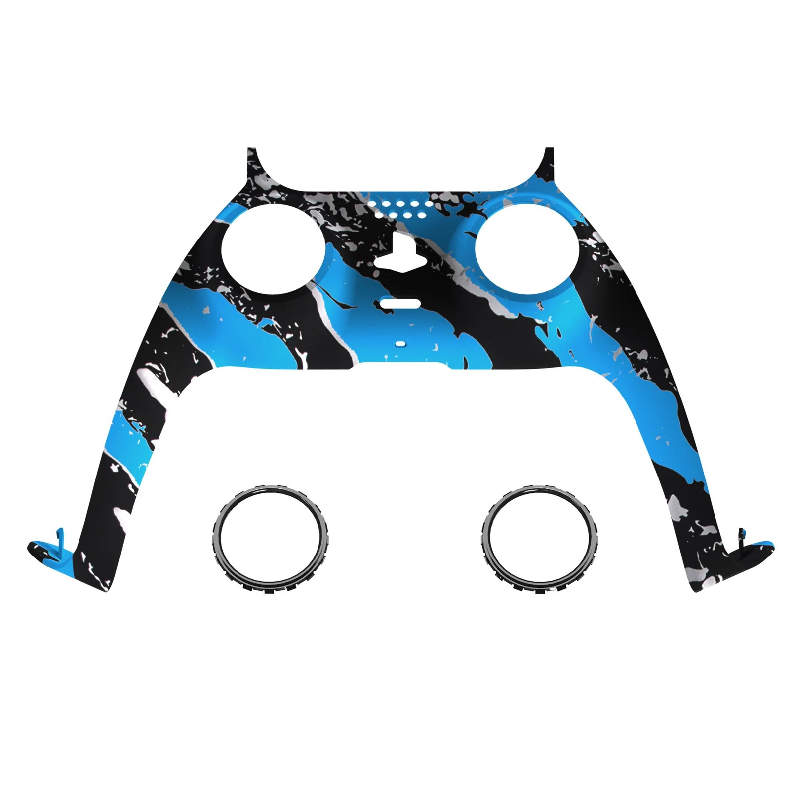 New Replacement Front Trim Shell w/Accent Rings compatible with PS5 Controller