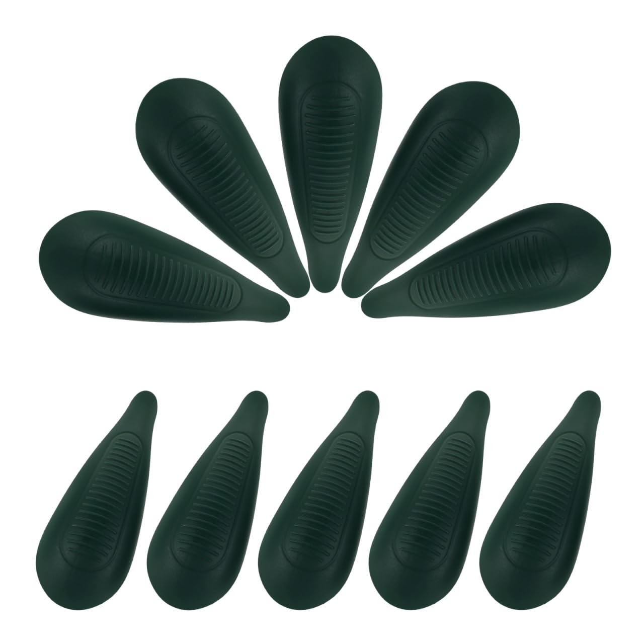 10Pcs Plastic Hanger Shoulder Pads Green Hanger Clothing Protectors for Suits...