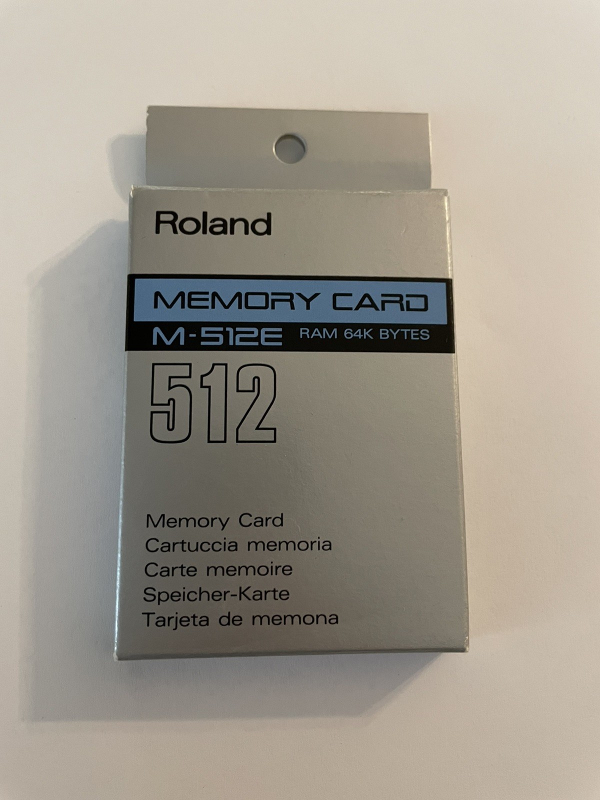 Roland M-512E Memory Card with Box and Instructions