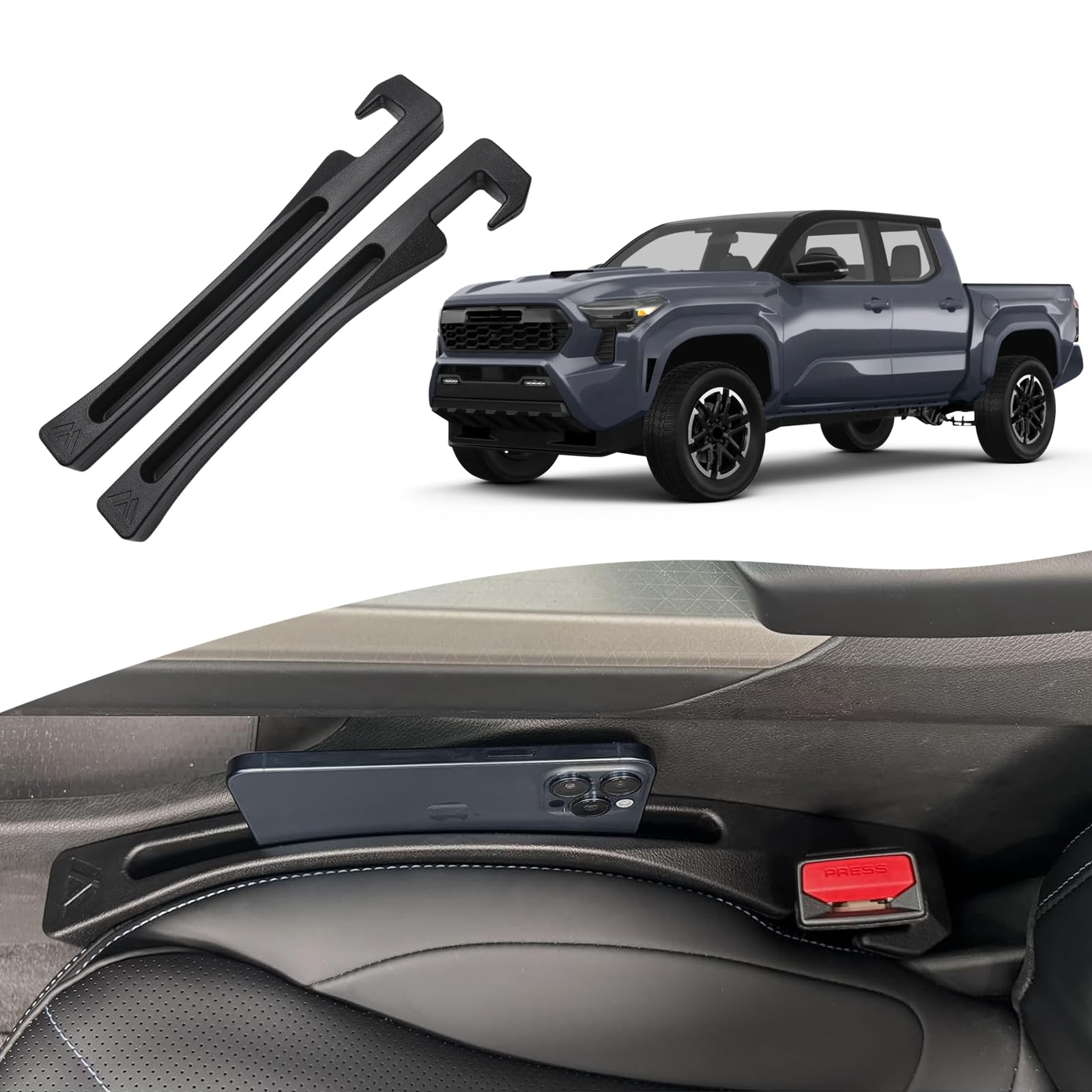Toyota Tacoma Seat Gap Filler, Car Seat Gap Filler Organizer For Tacoma 1995-...
