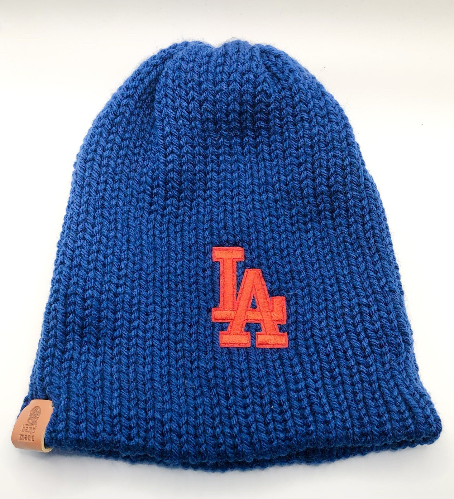 LA (Dodgers) Hipster Beanie Hand Made 100% Acrylic One Size-Double Insulated