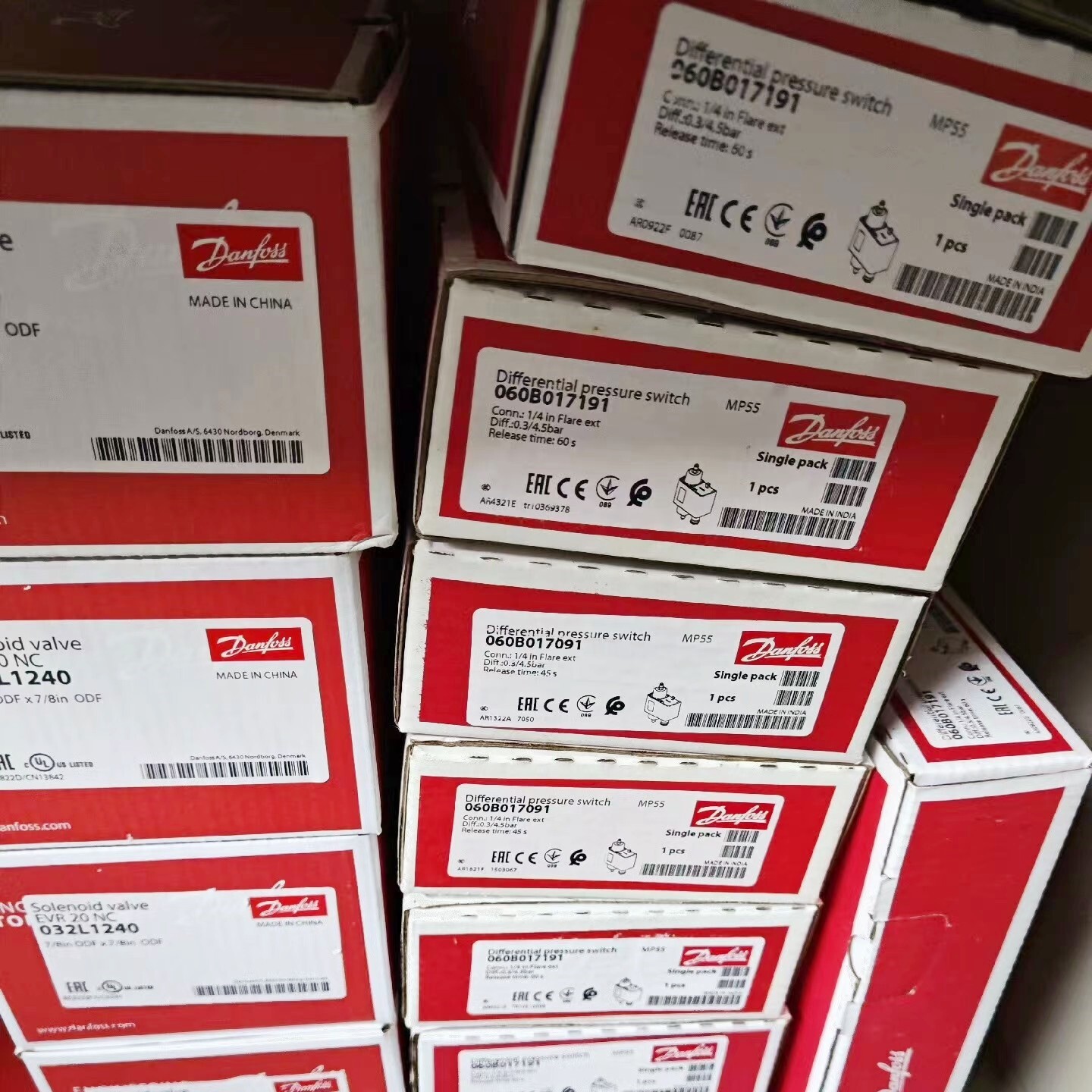 Danfoss MP55 060B017191 differential pressure switch