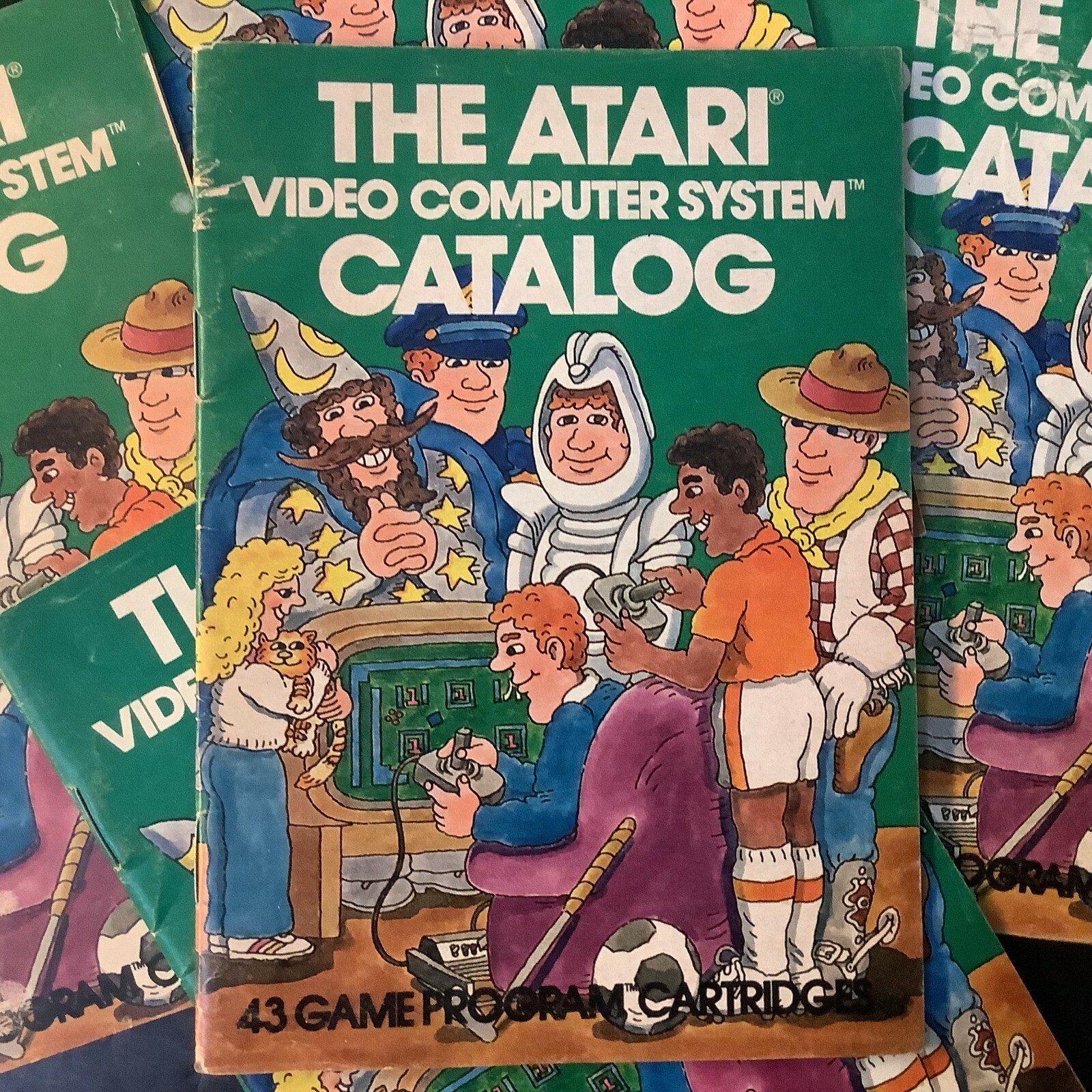 Atari 2600 Catalog 43 Game Cartridges Insert Only