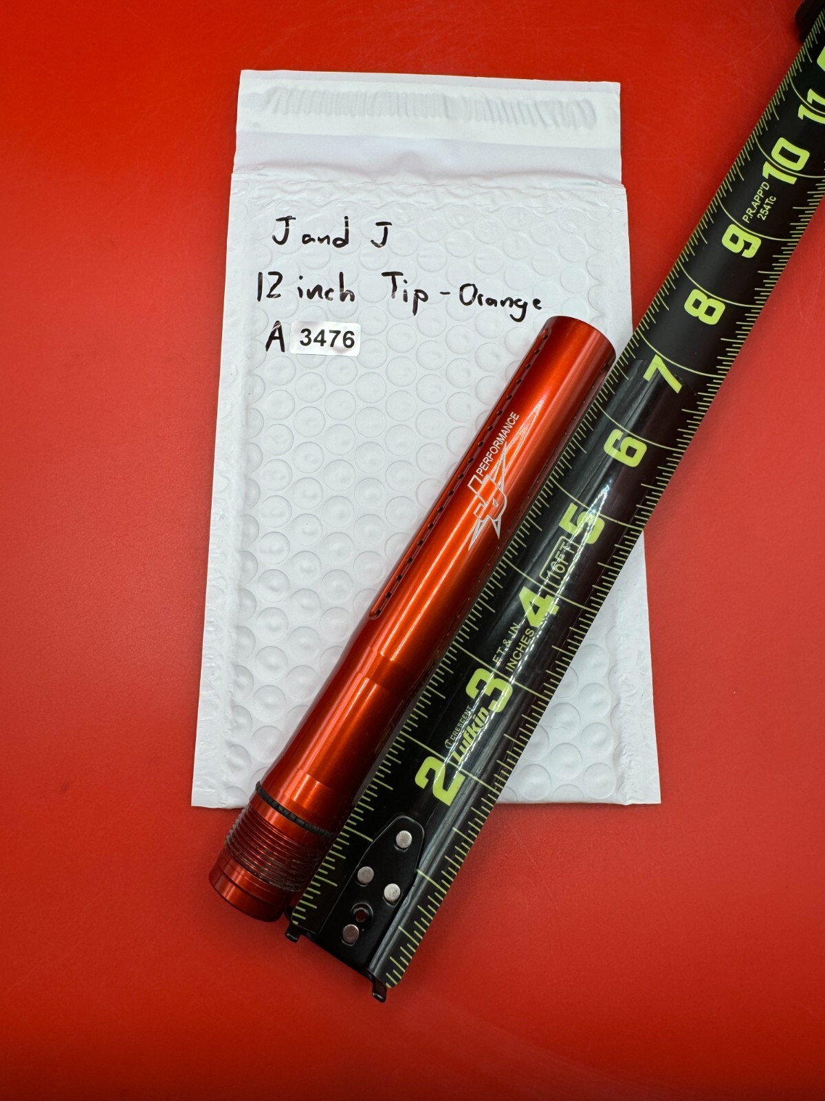 J & J 12 inch Tip - Orange