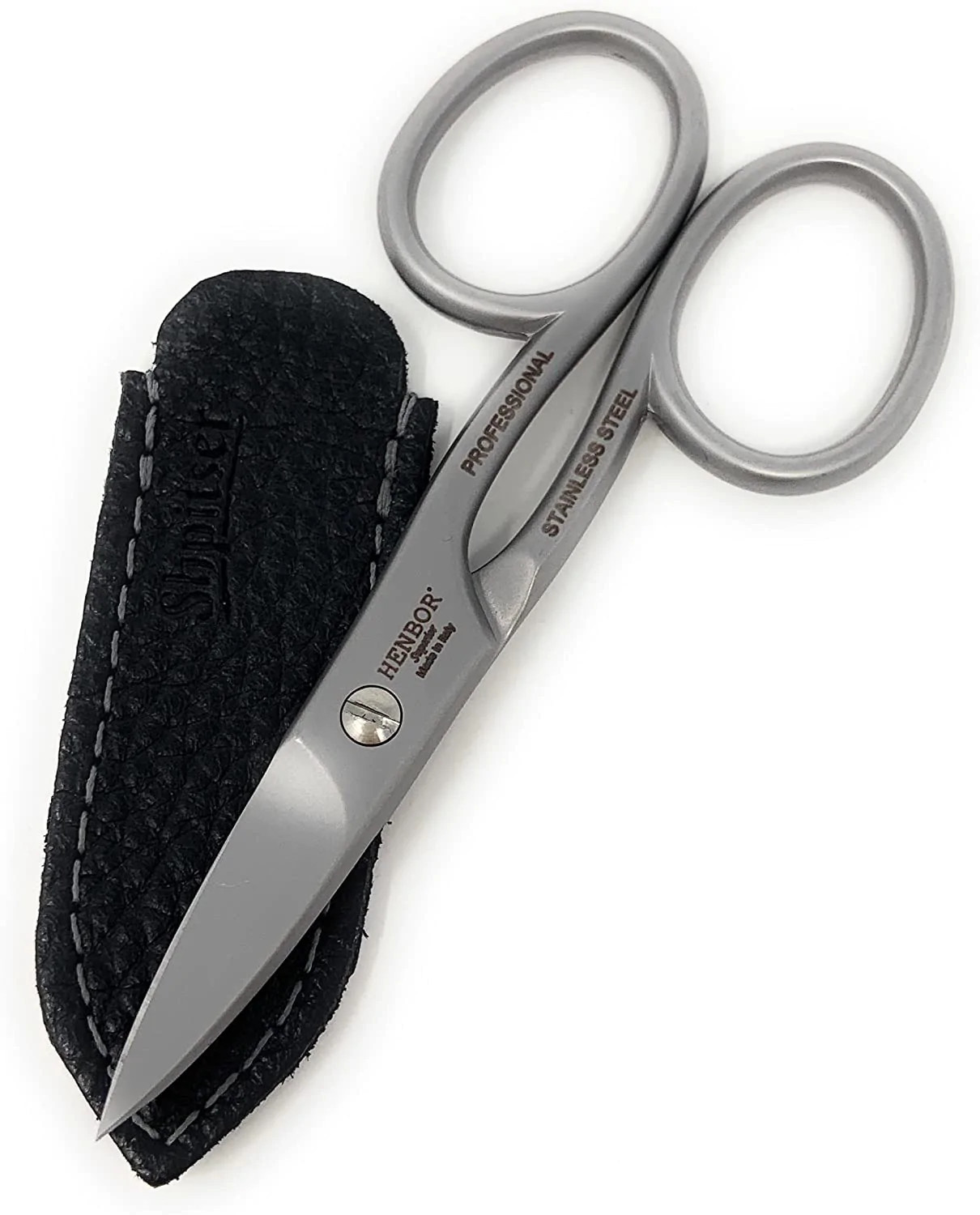 Henbor Professional Stainless Steel Nail Scissors Handcrafted In Italy With Genu