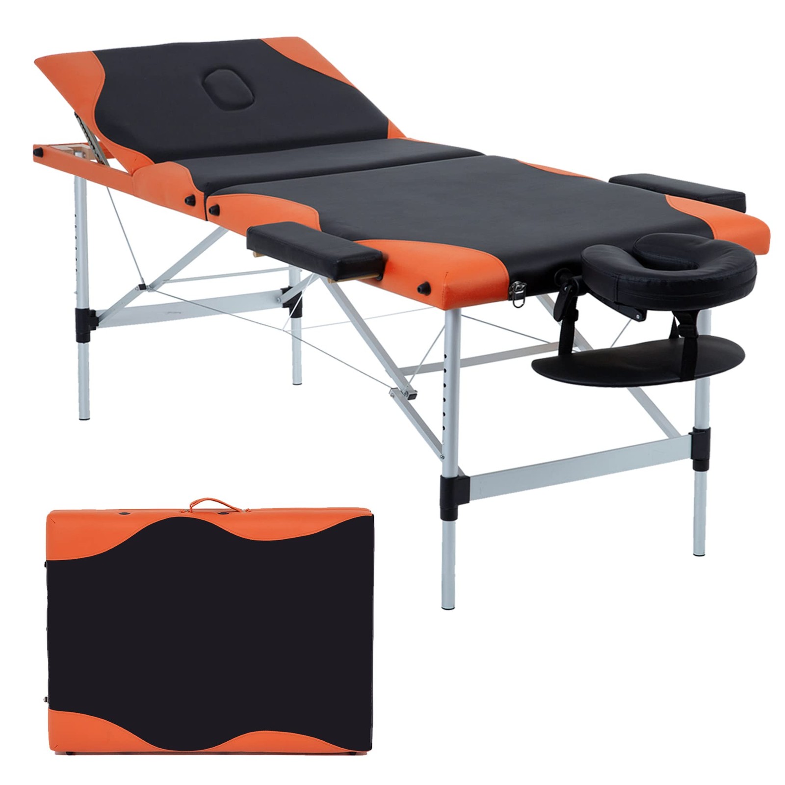 BestMassage Aluminium Massage Bed Portable 3 Folding 28 inch wide, Mixed