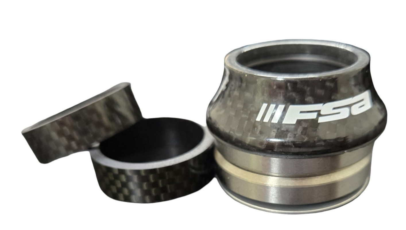FSA 1 1/8'' headset Carbon Top Cover & spacers NOS Sealed bearing MTB ROAD CITY