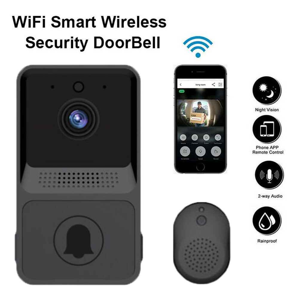 Smart Wireless WiFi Doorbell Security Intercom Video Camera Home Door Bell Chime