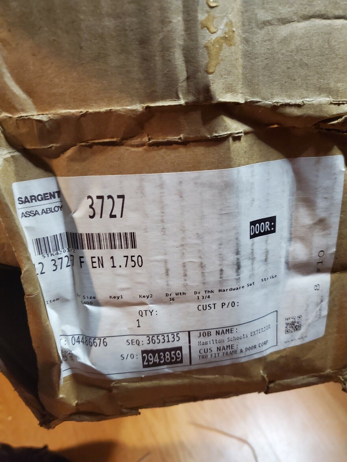 Sargent HC8700 Assa Abloy Vertical Rod Panic Exit Hardware 8700 Door lock