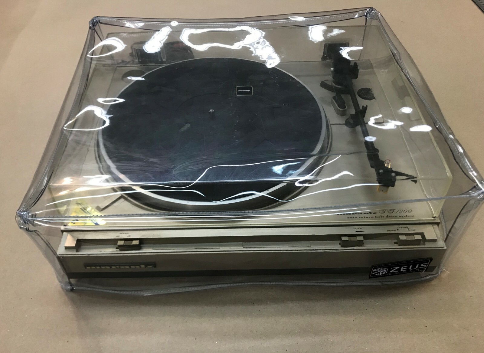 Turntable Cover. Clear Vinyl. Custom Available.