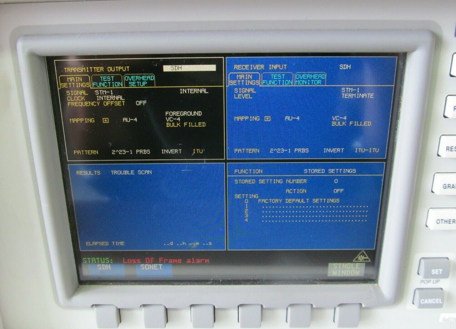 HP Agilent OmniBER 718 Communication Performance Analyzer 37718B