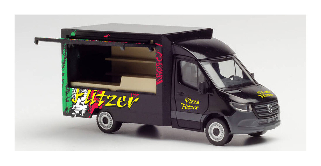 HO Scale Cars - 095884 - MB Sprinter 18 Foodtruck "Pizza Flitzer"