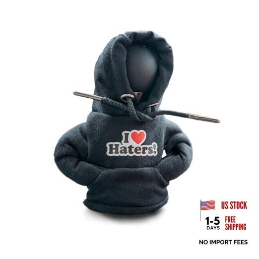 Shift Knob Hoodie, Mini Gear Shift Hoodie, I 3 Haters Black