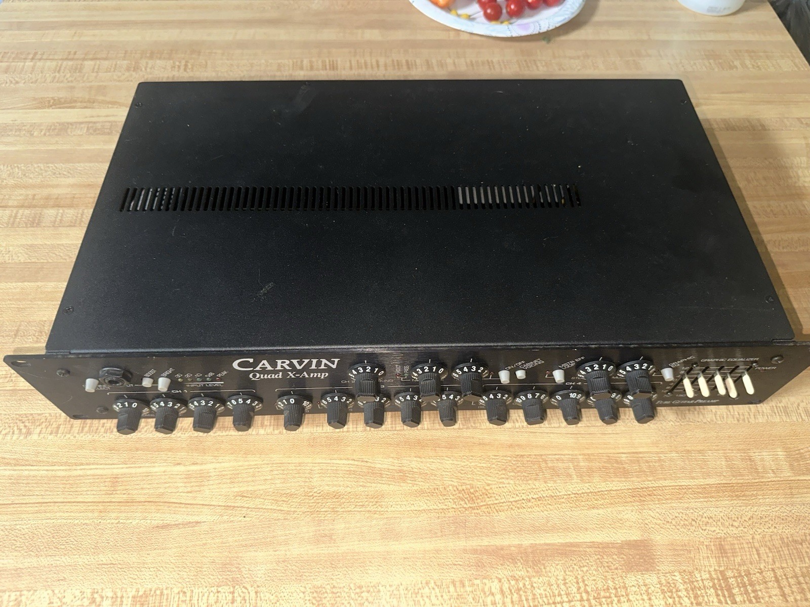 Carvin Quad X-Amp Tube Guitar Preamp 4-Channel Noise Gate Reverb EQ Stereo Out