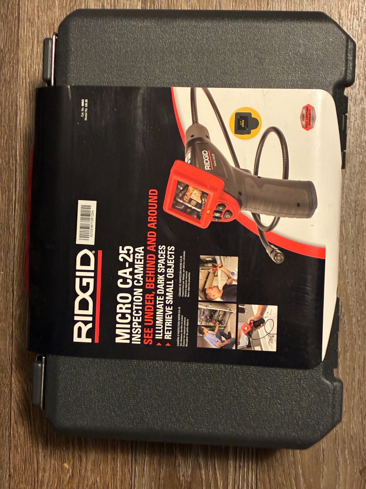 RIDGID Micro CA-25 Inspection Camera / Borescope 2.7” LCD + LED Light