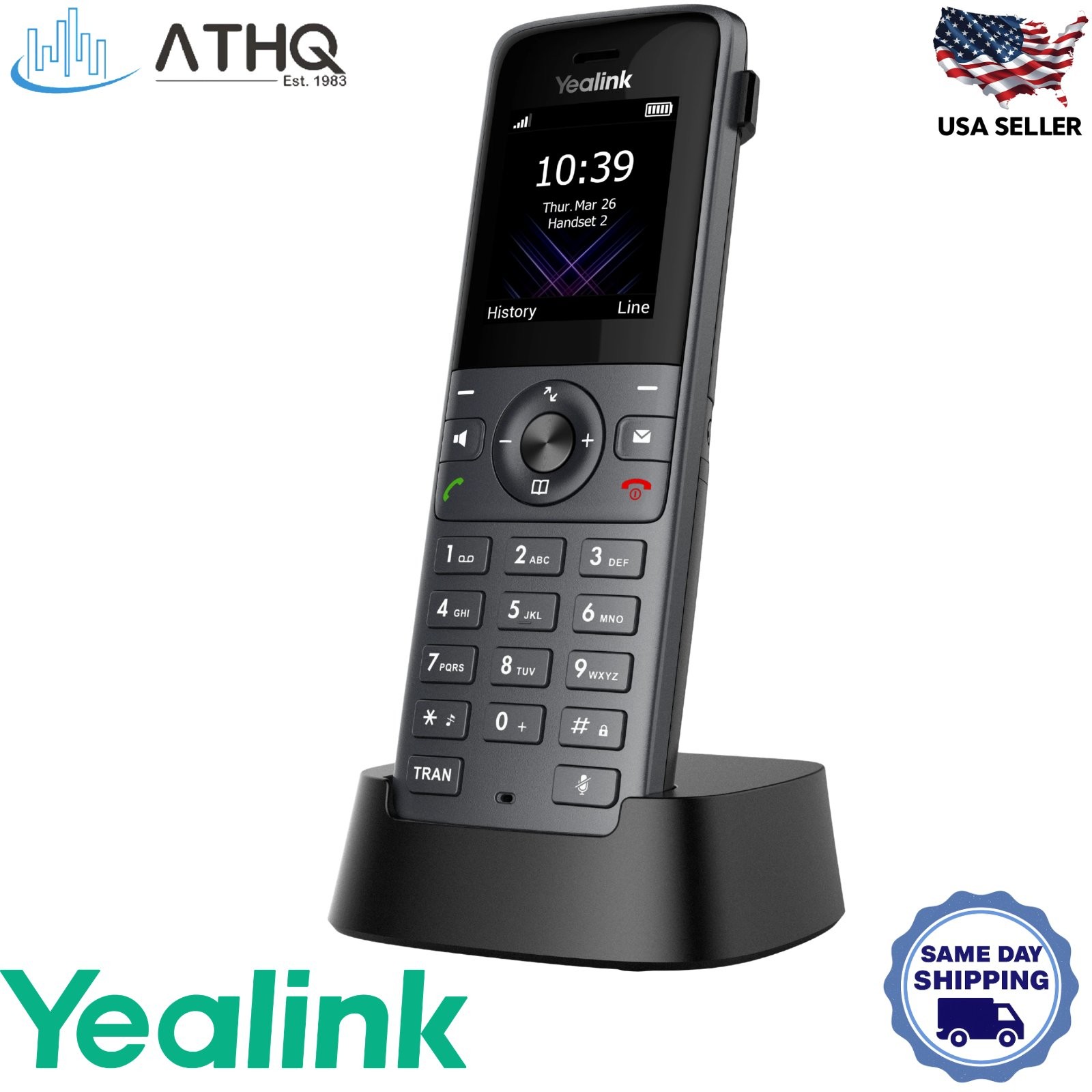 Yealink W73H Cordless DECT Handset 1302021 for W60B W70B W80B W90B SIP - NEW
