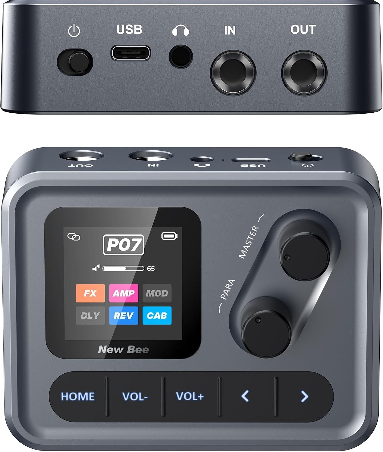 All-in-One Multi Effects Processor for Electric Guitar & Bass - 7-Hr Battery