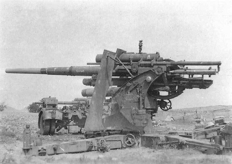 WWII B&W  Photo German 88mm Gun Position WW2 World War Two Wehrmacht Germany