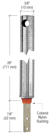 CRL FR2822 3/8" 2820 Non-Tilt Spiral Balance With FS342 Clip Attached