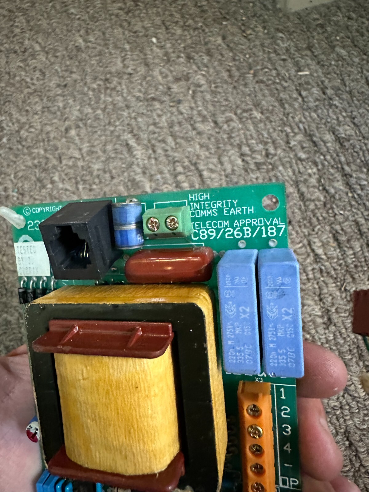 MCM electronics T232-v2.3 security panel 90's Vintage PCB
