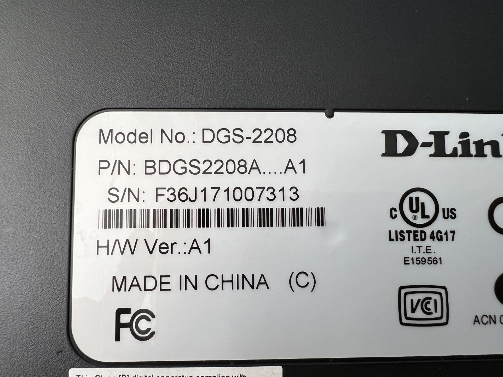 D-Link DGS-2208 8-Port Desktop Network Switch