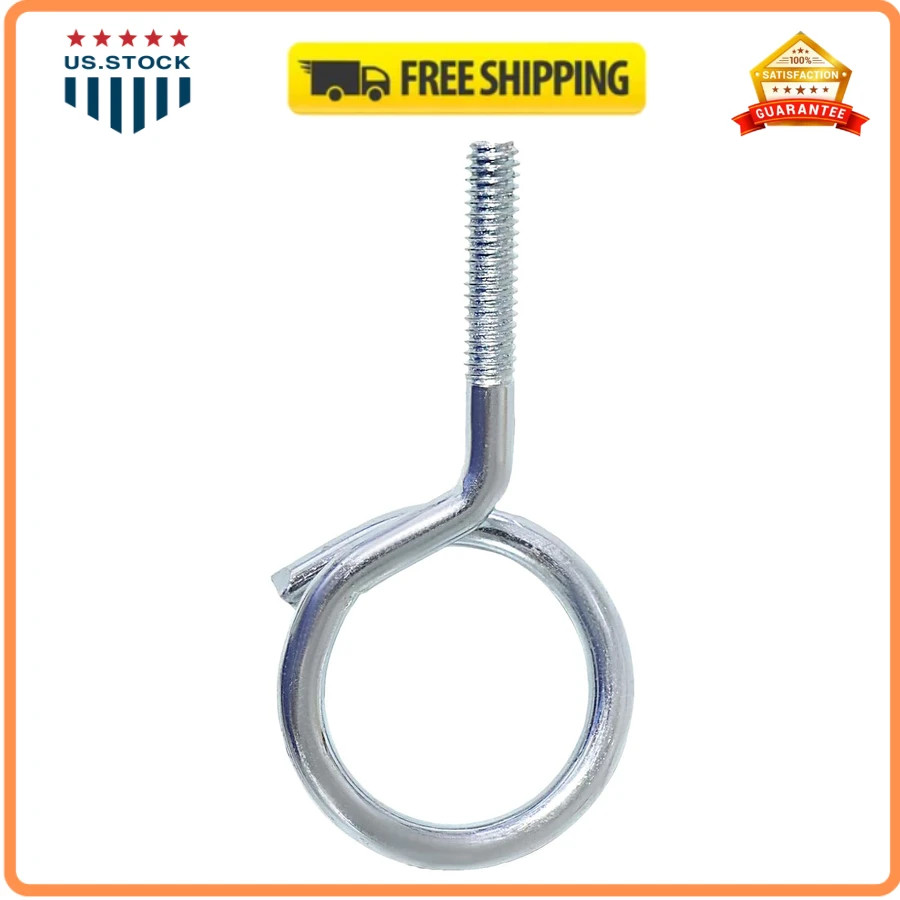 1/4-20 Threaded Bridle Rings 2 Inch Heavy Duty Cable Support 100 Pack
