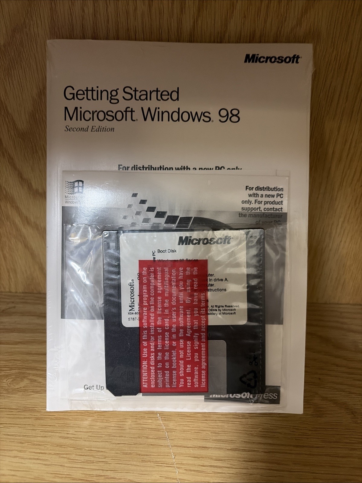 Microsoft Windows 98 Second Edition w/Floppy Boot Disk +  CD (New Sealed)