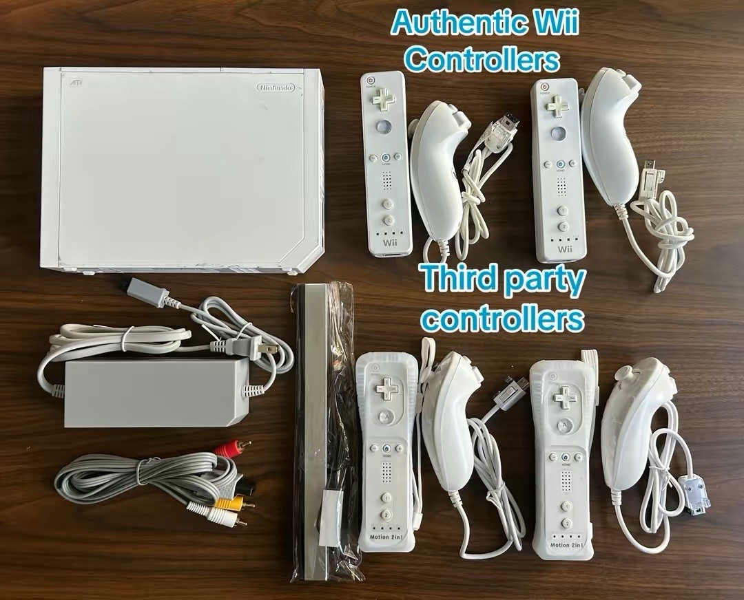 White Nintendo Wii video game system- up to 4 controllers RVL-001 FAST SHIPPING