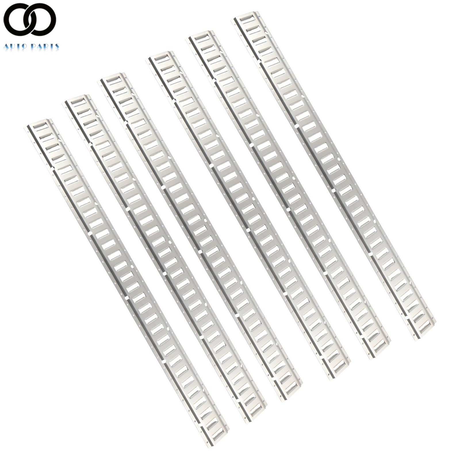 6 Pack 5' Horizontal E Track Tie Down Rail Kit Galvanized Steel Secure Cargo New