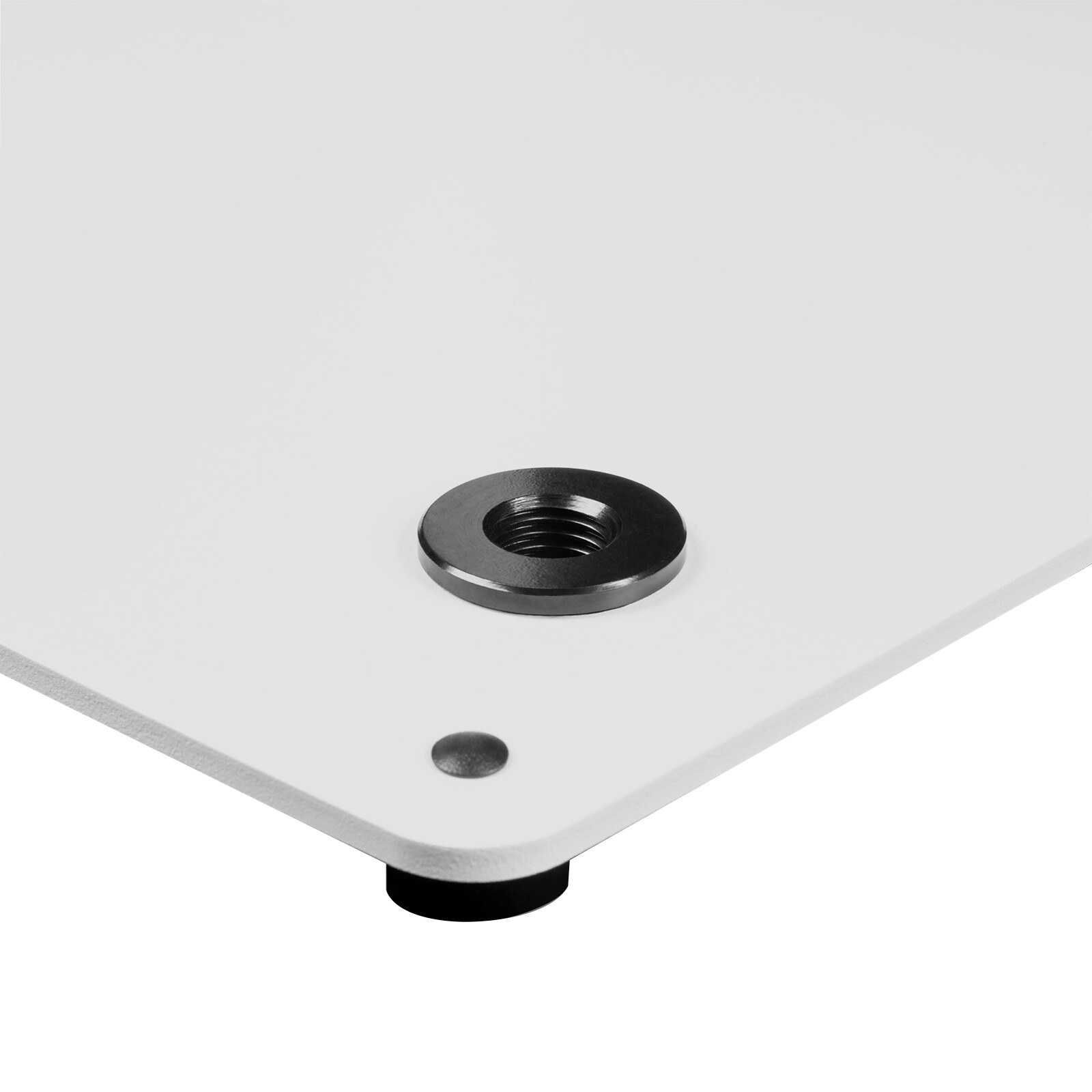 Gravity GLS431W Lighting Stand with Square Steel Base in White